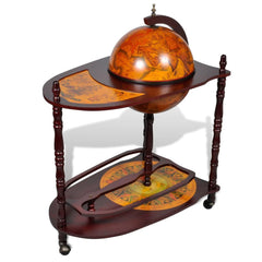 Globe Bar Cabinet with Table Trolley