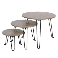 Set Of 3 Nest Wooden Coffee Tables