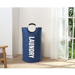 Large Fabric Laundry Basket with Aluminum Handle