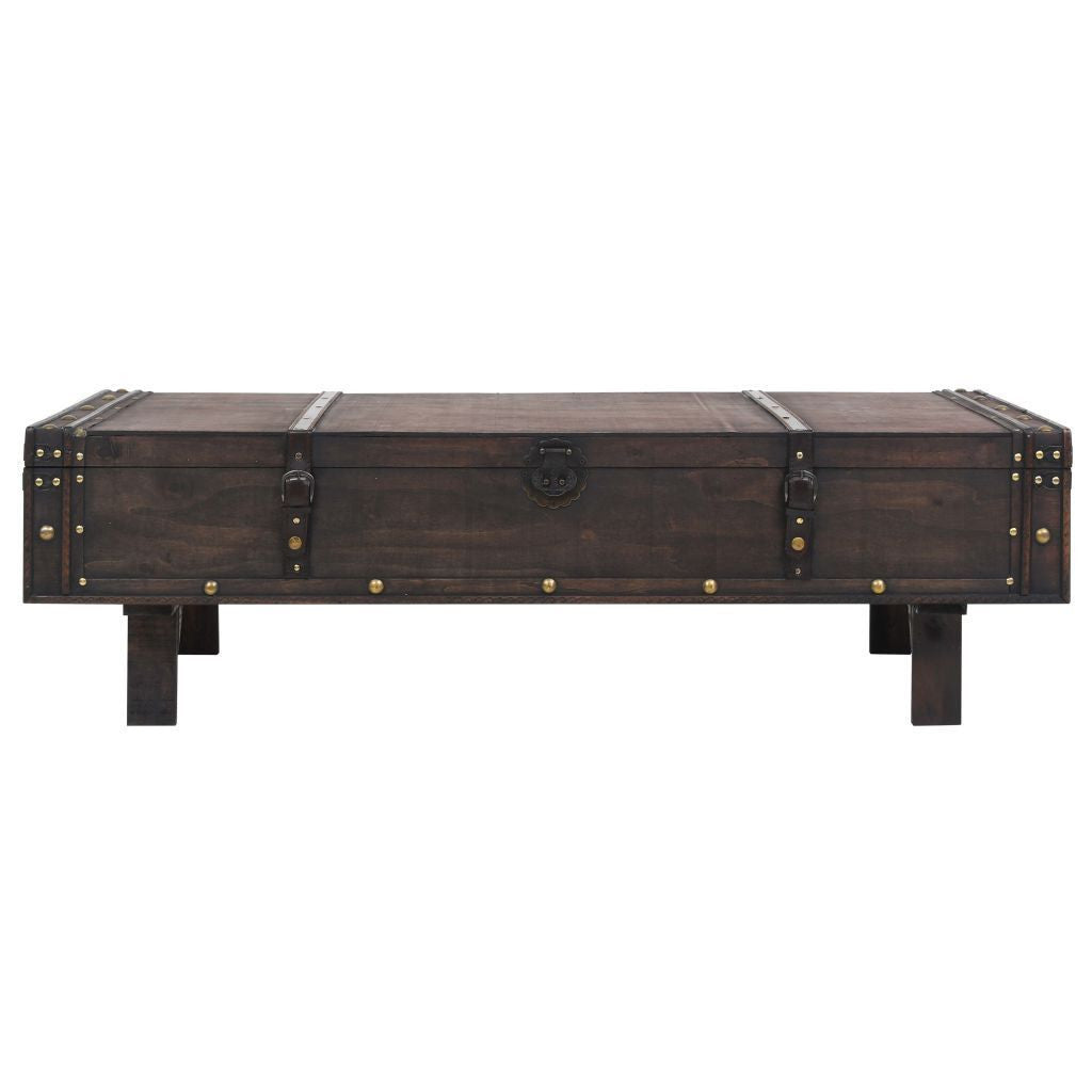 Large Solid Wood Chest Coffee Table