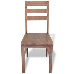 Set of 2 Solid Wood Dining Chairs - 55 x 44 x 94.5 cm