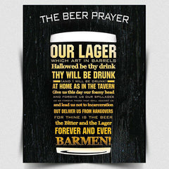 The Beer Prayer Plaque