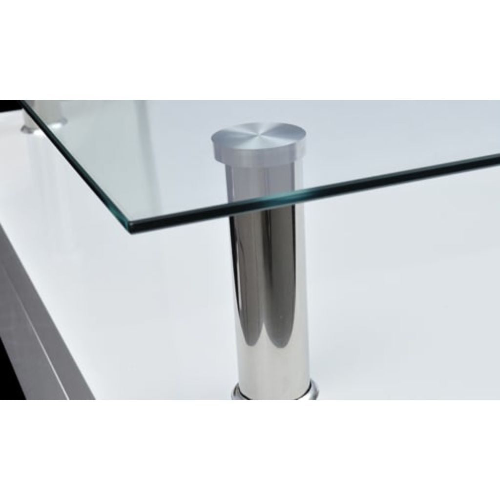 White Square Glass Coffee Table