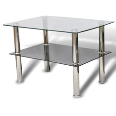 2 Tier Glass Coffee Table