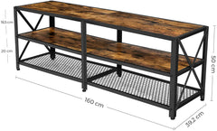 Rustic Cross TV Table