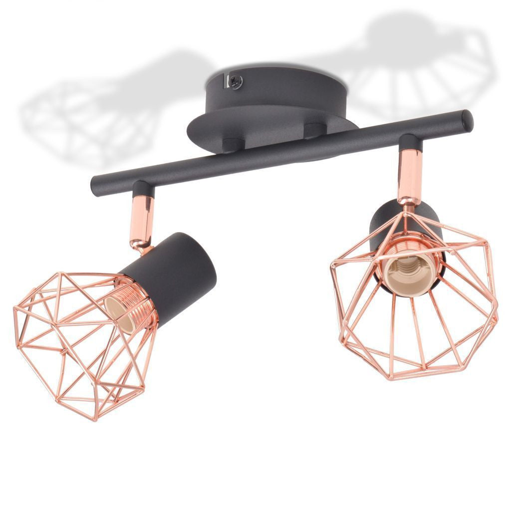 2 LED Filament Bulbs Ceiling Lamp