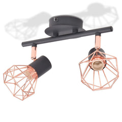 2 LED Filament Bulbs Ceiling Lamp