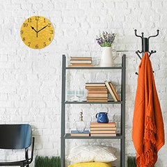 Modern Wall Yellow Clock