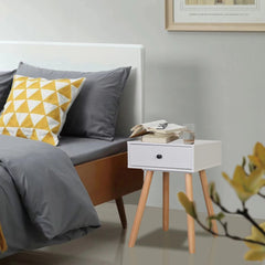Set of 2 Solid Pinewood Bedside Tables