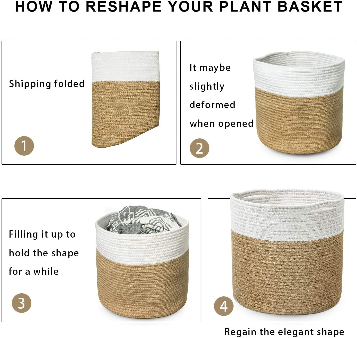 Jute Rope Plant Basket