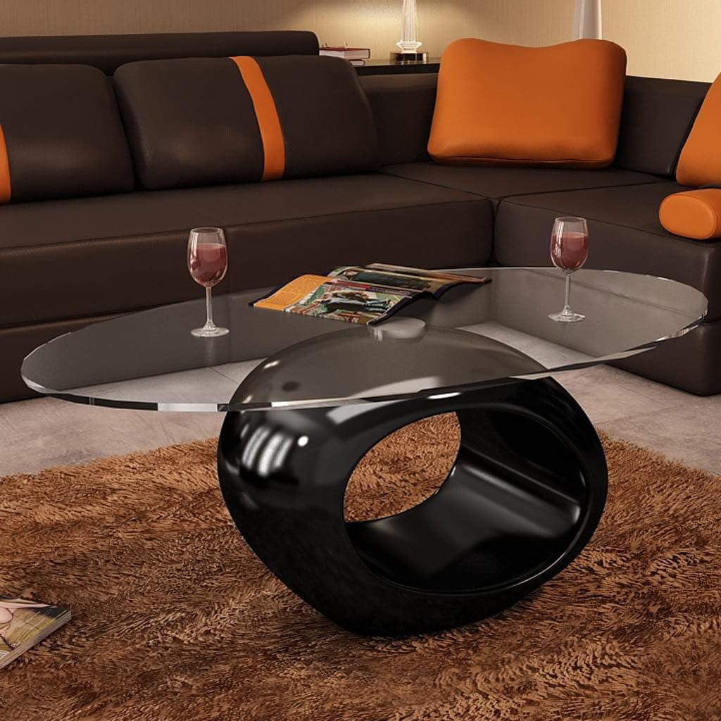 Black Round Coffee Table