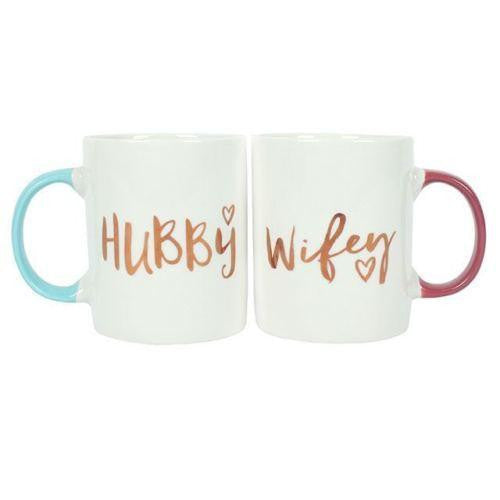 Wifey & Hubby Pair Of Mugs