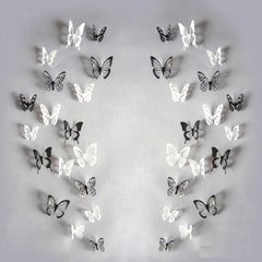 3D Monochrome Butterfly Wall Art