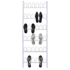 18 Pairs Shoe Racks - 2 pcs - Steel White