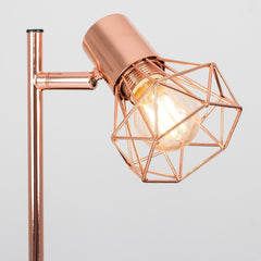 Grilled Geometric Table Lamp