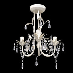White Crystal Pendant Ceiling Lamp Chandelier
