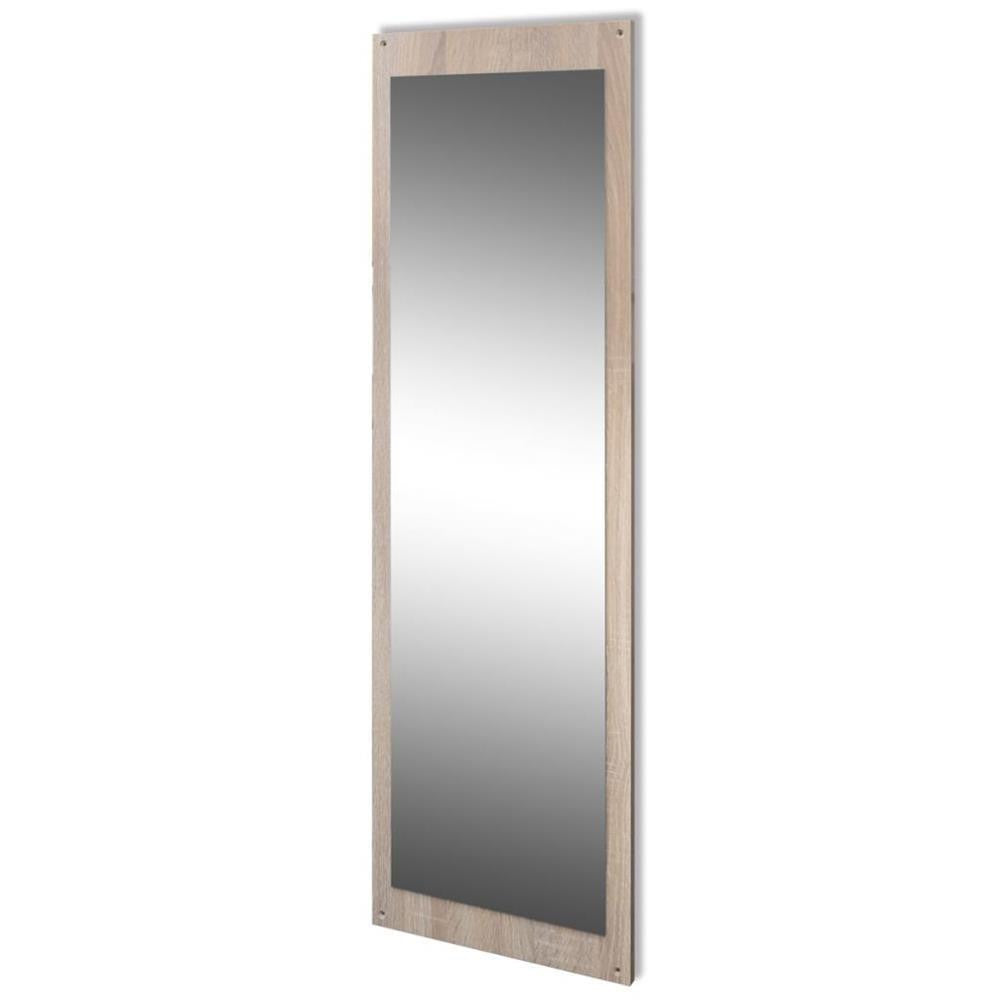 Oak 3 in 1 Wooden Shoe Cabinet, Coat Rack & Mirror