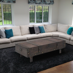 Large Solid Wood Chest Coffee Table