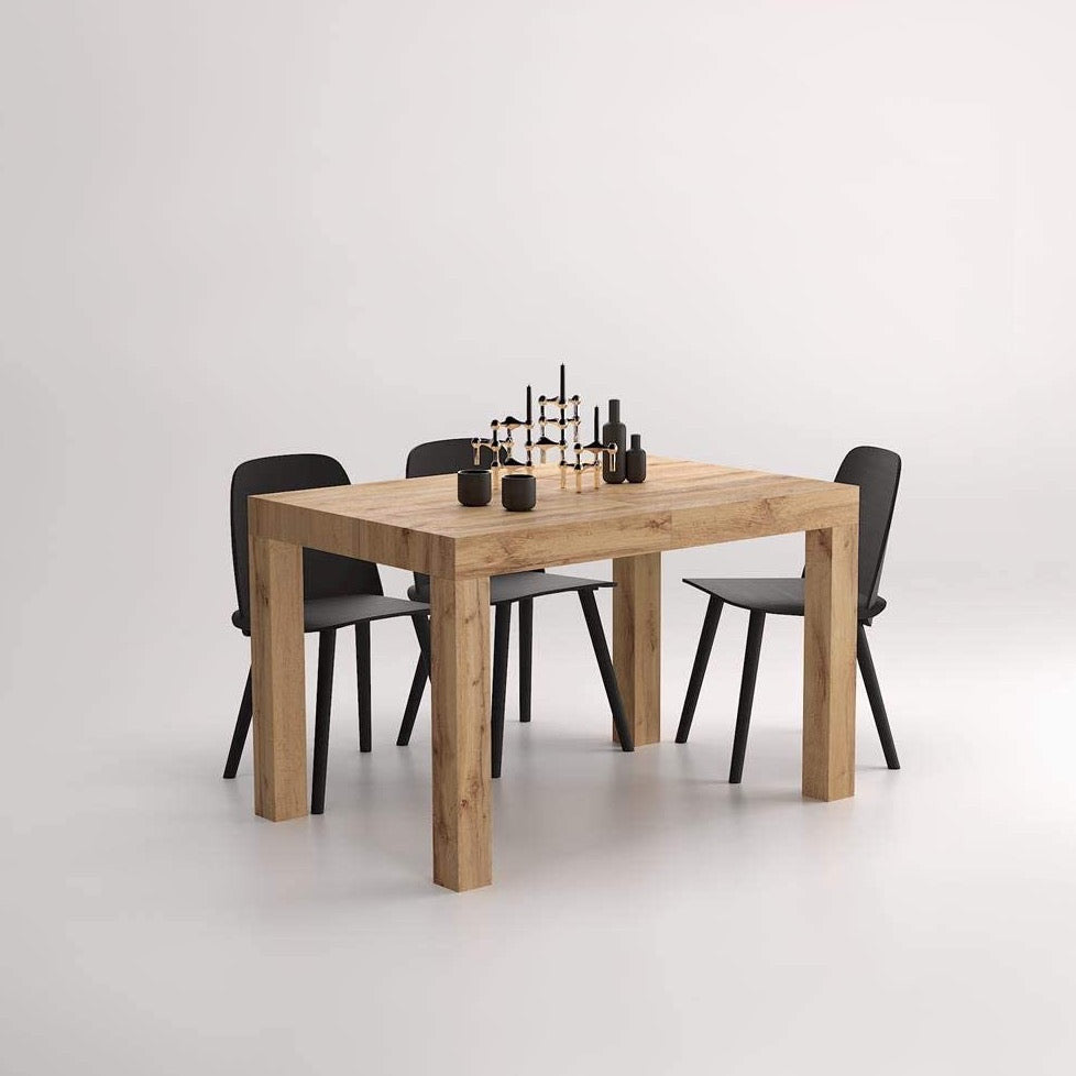 Rustic Oak Extendable Dining Table
