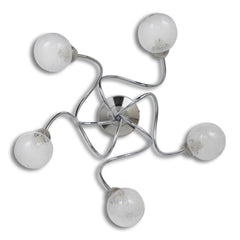Round Glass Shade Ceiling Lamp