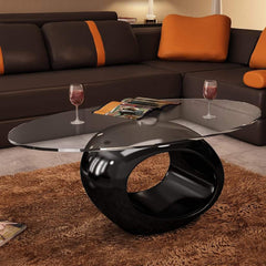 Black Round Coffee Table