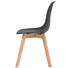 Set of 2 Black Dining Chairs