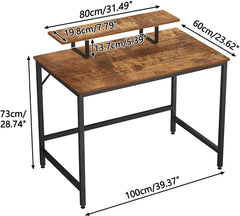 Vintage Oak Finish Computer Desk