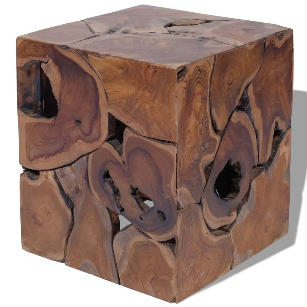 Solid Teak Stool - 40 x 40 x 45 cm