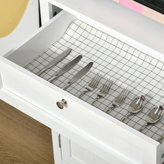 White Wooden Domeno Storage Cupboard