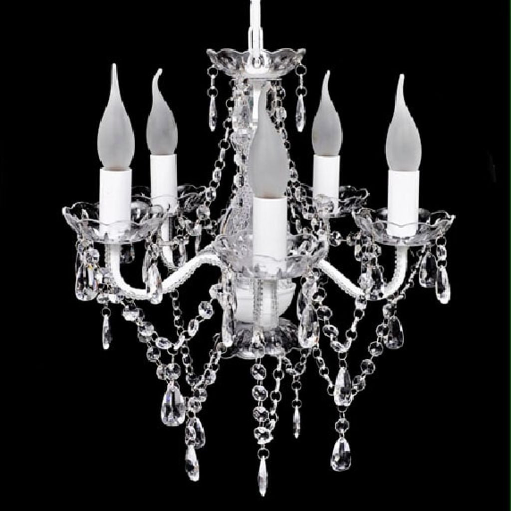 5 Bulb Transparent Crystal Light