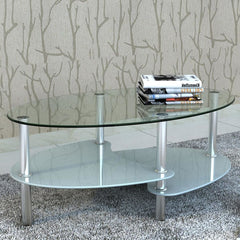 White 3-layer Coffee Table