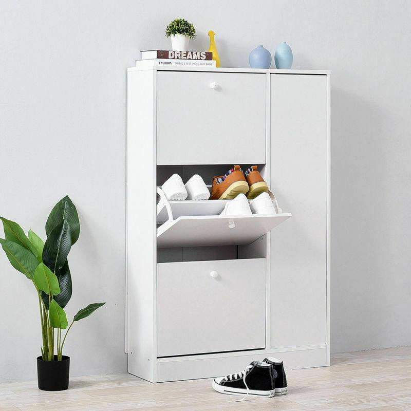 White Shoe Storage Cabinet
