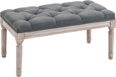 Grey Bed End Footstool