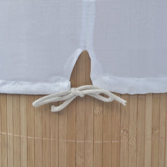 Bamboo Oval Laundry Bin