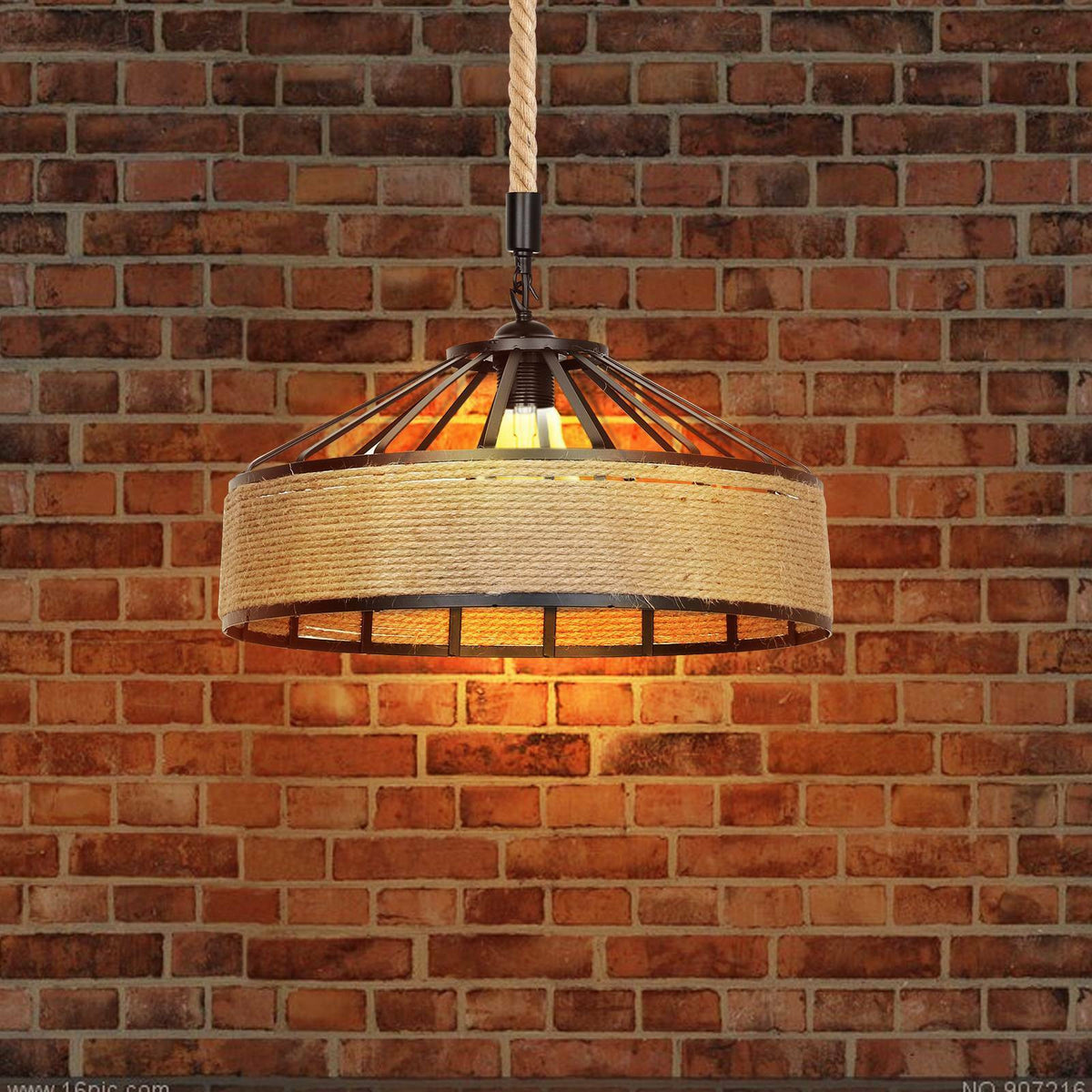 Industrial Rope Ceiling Light