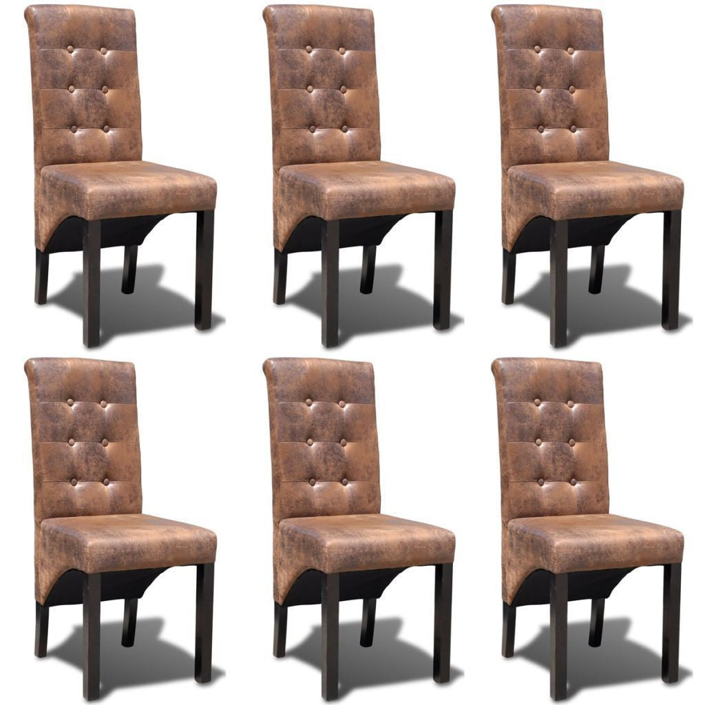 Set of 6 Leather Dining Chair