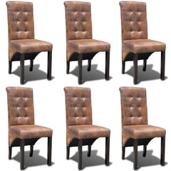 Set of 6 Leather Dining Chair