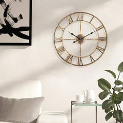 Vintage Gold Round Clock