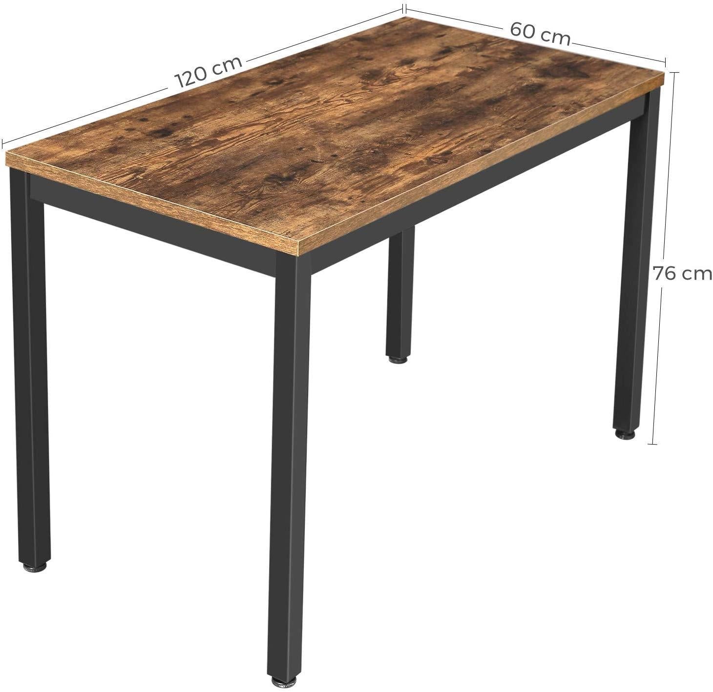 Rustic Brown Industrial Desk