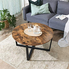 Rustic Round Coffee Table