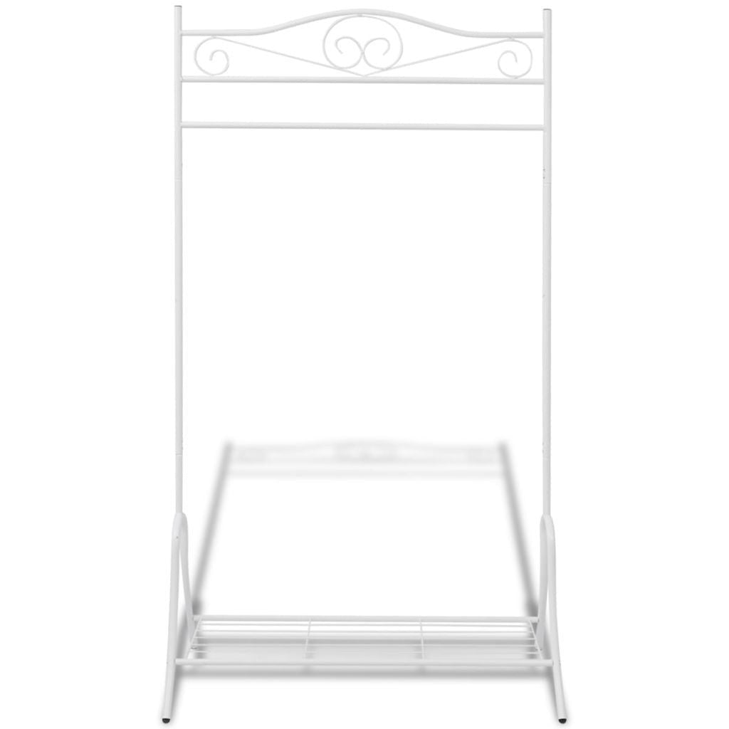White Steel Clothing Rack