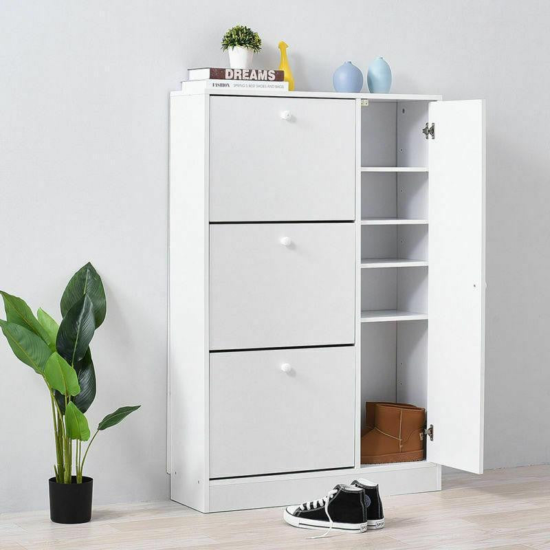 White Shoe Storage Cabinet