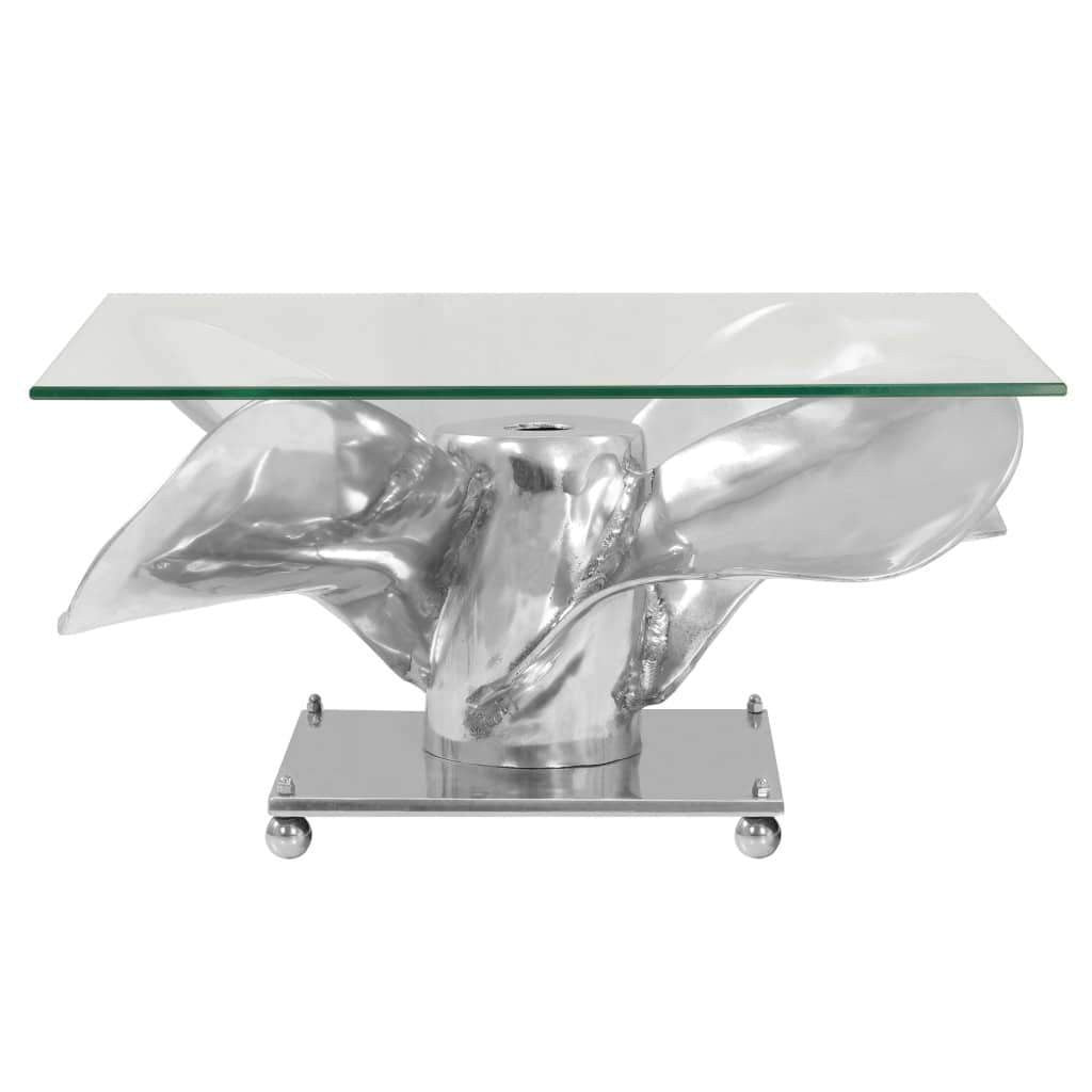 Silver Propeller Coffee Table