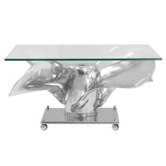 Silver Propeller Coffee Table
