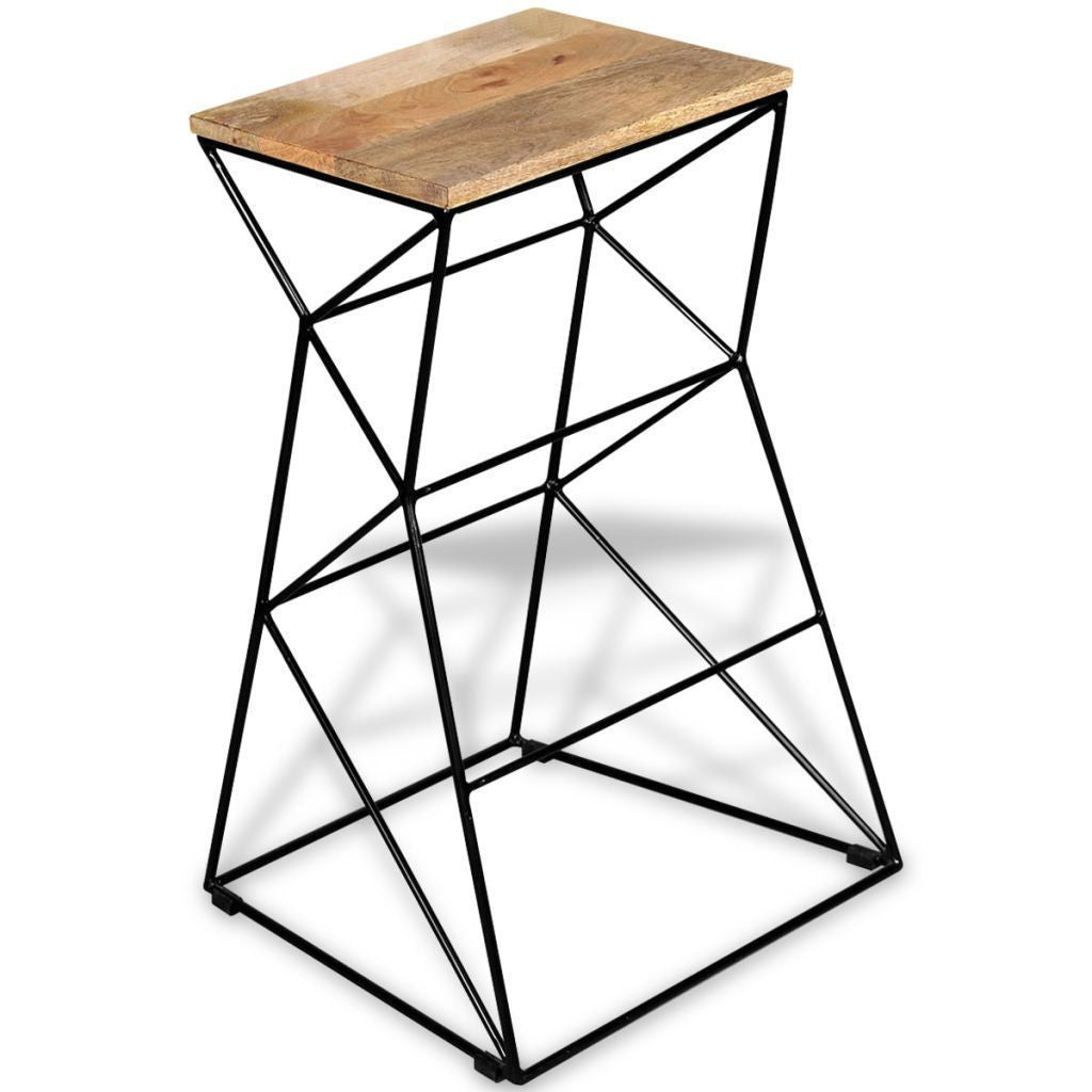 Solid Mango Wood Bar Stool