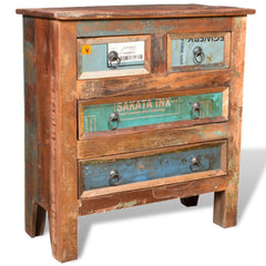 Reclaimed Wood Cabinet with 4 Drawers