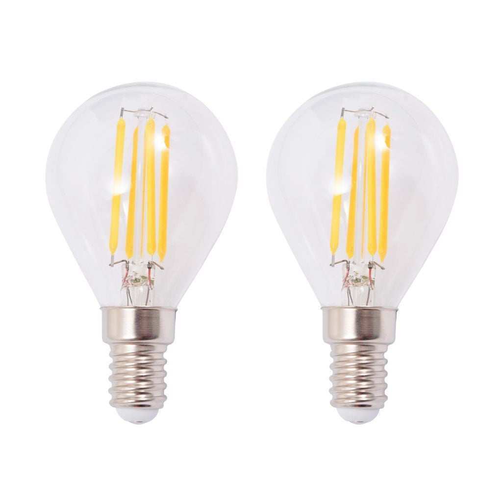 2 LED Filament Bulbs Ceiling Lamp