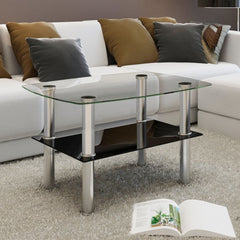 2 Tier Glass Coffee Table