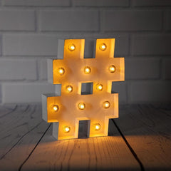 Hashtag LED Light