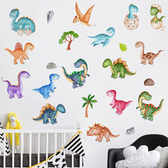 14Pc Cartoon Dinosaur Wall Stickers